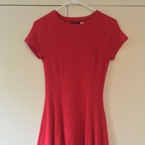 Short Cotton Dress - Red